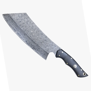 Couteau de cuisine professionnel en acier forgé de qualité supérieure avec manche en bois et lame pleine longueur pour la préparation des aliments - Product Image 1