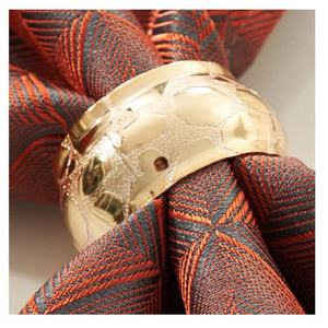 Anillo de Servilleta de Metal Dorado de Estilo Europeo, Novedoso y Popular, para Decoración de Mesa de Comedor en Bodas, Banquetes, Fiestas de Cumpleaños - Product Image 2