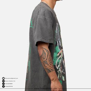 Camiseta Extra Grande con Logotipo Personalizado, 100% Algodón, Gruesa, Ecológica, de Secado Rápido, al por Mayor, Unisex, para Verano, Moda para Exteriores, OEM - Product Image 4