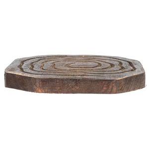 Posavasos Hexagonales de Madera Personalizados con Logotipo Grabado, Diseño Zen Asiático Ecológico, 33 cm de Diámetro, 8 mm de Grosor, Modelo MK 005, para Bodas - Product Image 2
