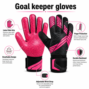 Guantes de Entrenamiento para Portero que Proporcionan Tracción Segura, Protección Cómoda para las Manos y Movimiento Flexible para Sesiones de Práctica Regulares - Product Image 6