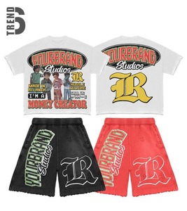 ชุดเซ็ตเสื้อผ้าผู้ชาย 2 ชิ้น สำหรับฤดูร้อน ยี่ห้อ Six Trend Sports แบบปรับแต่งได้ สไตล์สตรีทแวร์ ระบายอากาศได้ดี พิมพ์ลายดิจิตอล ผ้าฝ้าย 100% - Product Image 3