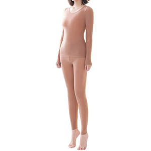 Vêtements thermiques pour femmes en polyester sublimé : Ensemble de sous-vêtements, Leggings thermiques, Caleçons longs à col rond, Tenues de fitness - Product Image 1