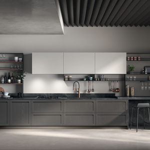 Ensemble d'armoires de cuisine modernes personnalisées JY Project en MDF avec plan de travail en quartz/granit, poignées métalliques, designs d'organisation de luxe - Product Image 2