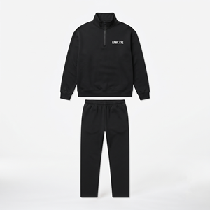 Ensemble de survêtement décontracté et sportif pour homme, personnalisé, avec capuche et fermeture éclair intégrale, vente en gros - Product Image 4