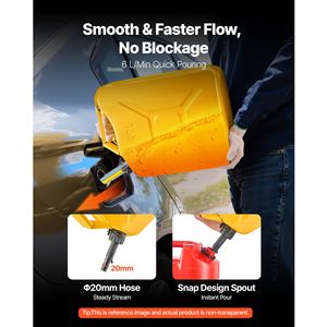 Contenitore per Carburante in Metallo da 5,3 Galloni con Maniglia Comoda e Design Antigoccia - Product Image 3