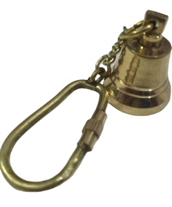 Latón pulido acabado barco campana llavero venta Coustmized campana náutica pared Vintage decoración ancla colgante - Product Image 1