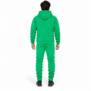 Conjunto Deportivo de Dos Piezas en Oferta, Chaqueta con Cierre Completo y Pantalones Deportivos Ajustados de Felpa de Algodón, Ropa Deportiva Urbana para Invierno - Product Image 2