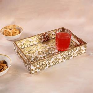 Bandeja de Esmalte con Estampado Decorativo, Bandeja de Esmalte con Empaque Personalizado, Bandeja de Esmalte para Servir a Diario, Bandeja de Esmalte con Diseño Elegante - Product Image 6