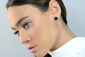 100% Pure Solid 925 Sterling <b>Silver</b> <b>Top</b> Natural Black Onyx Trillion Faceted Cut Gemstone Earrings Women's Parties & Wedding Wear - Product Image 5