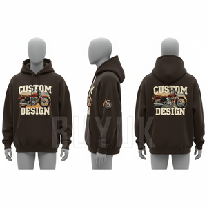 Sudadera con capucha y cremallera personalizada para hombre, verde, informal, de felpa francesa, estilo urbano, corte holgado, 100% algodón, tejido transpirable, ropa de invierno - Product Image 2