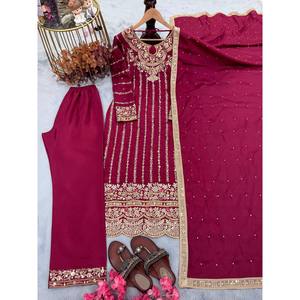 Costume de soirée pour femmes de créateur avec rivet Moti Work Vêtement de soirée élégant - Product Image 6