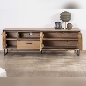Mueble TV Vandana Silver Flow en madera de acacia, 180 cm, Baltik - Product Image 3