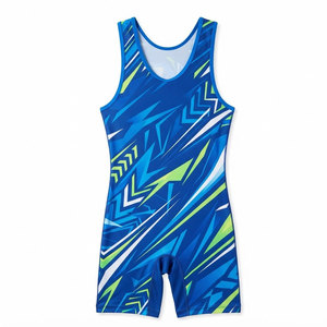 Combinaisons de lutte pour hommes, coupe confortable, tissu léger, pour l'entraînement, la pratique, la salle de sport, les compétitions et les sports. - Product Image 1
