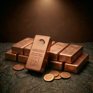 Pure Copper Bullion Bar Luxury Decorative Copper Block Premium <b>Home</b> Office Display Accessory - Product Image 6