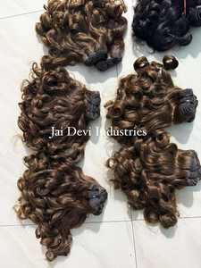 Extensiones de Cabello Humano Virgen Sin Procesar de Donante Único, Rizado Birmano Crudo, Tejido 3C 4A con Puntas en Espiral, Cutícula Alineada - Product Image 2