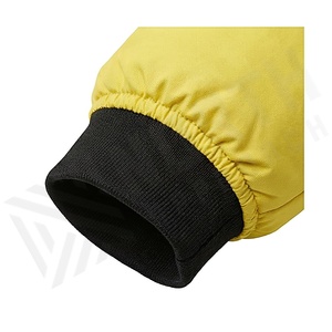 Veste matelassée jaune pour femme, coupe-vent d'hiver, col montant, manches longues, rembourrage en polyester, longueur normale, fermeture éclair - Product Image 6