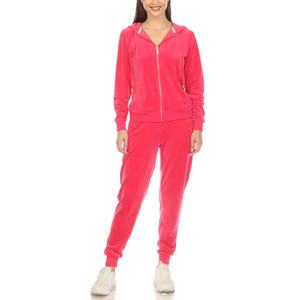 Survêtements en velours personnalisés pour femmes Casual XL Size Velour Fabric Sweatsuits Low quantité minimale de commande 2-Piece Winter Collection 2026 - Product Image 1