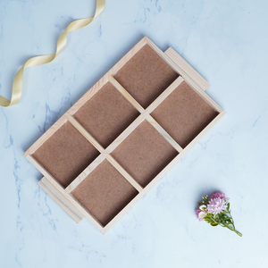 Plateau de cuisine en bois naturel écologique de haute qualité pour fruits secs, collations, rangement, vaisselle de table domestique - Product Image 1