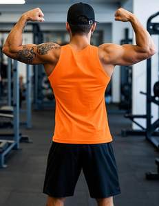 Camiseta sin mangas clásica para hombre, tejido suave, transpirable, textura ligera, ajuste relajado, movimiento fresco, elasticidad suave, comodidad diaria, forma moderna - Product Image 2