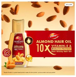 Aceite Capilar de Almendras Dabur 500ml, Aceite Nutritivo para un Cabello Fuerte y Saludable - Product Image 2