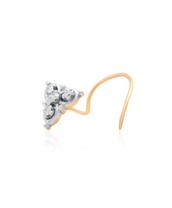 Chaîne de nez en or blanc rose massif 18 carats, bijou léger de taille standard, élégant pour un usage quotidien, accessoire de mode féminin - Product Image 6
