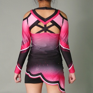 ชุดยูนิฟอร์มเชียร์ลีดเดอร์หญิงคุณภาพสูงสำหรับการแสดงเต้นรำ ปรับแต่งได้ คุณภาพสูง - Product Image 2