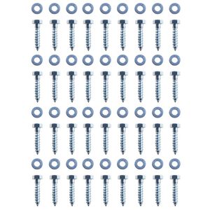 12 Pezzi Ancore a L in Acciaio Zincato 2"x2"x19.7" Soluzione di Ancoraggio Durevole - Product Image 5