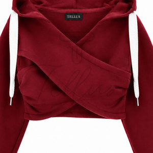 Sudadera corta de alta calidad, venta directa de fábrica, fabricada en Pakistán, transpirable, informal, para mujer. - Product Image 4