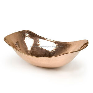 Venta al por mayor de lujo de metal plateado cuenco personalizado decorativo moderno hogar cocina hecho a mano de aluminio frutero para fiesta - Product Image 2