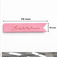 Étiquettes de marque tissées personnalisées avec logo, étiquettes à coudre pour vêtements, articles vestimentaires et sacs