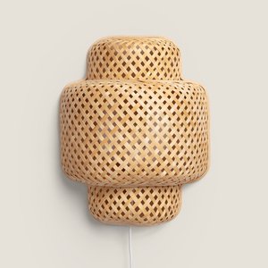 Interior Natural Bamboo Wall <b>Sconces</b> Fancy <b>Light</b> Luxury Wall-mounting Lamp <b>Sconce</b> for Kitchen Decor Woven Boho Indoor Lamps - Product Image 5