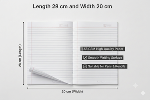 Cahier d'exercices Tiago A4, 192 pages, 58 g/m², papier de haute qualité pour l'école, l'université, l'écriture, cadeau - Product Image 4