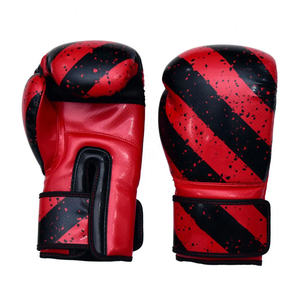 Guantes de Boxeo de Cuero PU para Hombre y Mujer, Guantes de Entrenamiento de Boxeo y Kick Boxing para Mano Derecha con Vendas para las Manos Gratis - Product Image 1