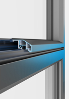 Ventana Abatible de Aluminio con Doble Acristalamiento Templado con Protección Contra la Niebla, Certificación Americana NFRC