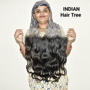 Cabello humano indio sin químicos, frontal HD, ondulado, con doble trama, sedoso, de onda profunda, de aspecto natural, precio al por mayor. - Product Image 1