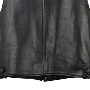 Chaleco de cuero transpirable de la mejor calidad, diseño de logotipo personalizado, ropa de moda, chaleco de cuero para hombre - Product Image 5