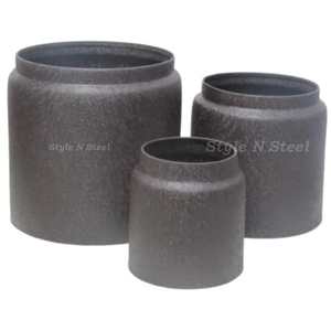 Classic Iron Powder Coated Durable Multi-Purpose Indoor Floor Planter with Drainage - Product Image 4