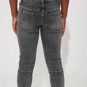 Material de mezcla de algodón para pedidos al por mayor / Ropa casual de diseño de alta calidad con corte clásico suave y recto con presillas, jeans para niños - Product Image 6