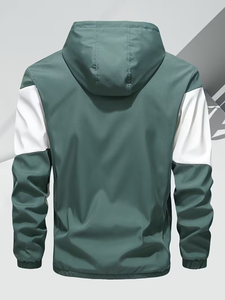 Men's <b>White</b> Black Solid Casual Winter Breathable Knitted Polyester/Cotton Hoodie <b>Jogger</b> Set - Product Image 4