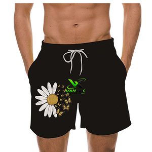 VANTEX SPORTS Pantalones Cortos de Playa Azules para Hombre con Cintura Verde Neón y Cordón Ajustable, Estampado por Sublimación Ecológico, de Secado Rápido, Casuales - Product Image 3