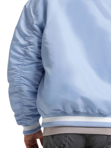 College Blank Silk Bulk Wholesale Custom Logo <b>Mens</b> <b>Varsity</b> Baseball <b>Jacket</b> In <b>Bomber</b> Style - Product Image 5
