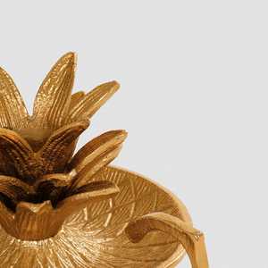 Décoration de table à manger, support de bougie en forme de lotus doré, 18 cm, décoration d'intérieur, support en métal résistant à la chaleur - Product Image 5
