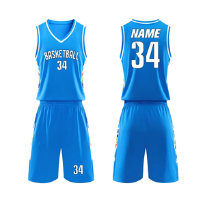 Conjunto de Uniforme de Baloncesto Amarillo sin Mangas con Cuello en V de Secado Rápido con Número 34 y Personalización de Nombre para Adultos - Product Image 5