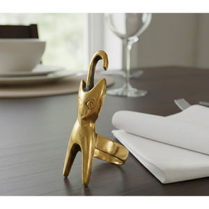 Anneaux de serviette en métal doré, porte-serviettes pour la décoration de table de banquet, fournitures de fête modernes, porte-serviettes - Product Image 3