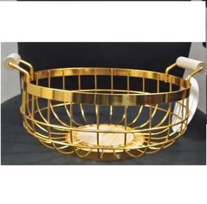 Modern Black Metal Wire Geometric Fruit Bowl Round Tabletop <b>Vegetable</b> <b>Basket</b> Kitchen Countertop <b>Storage</b> Organizer Serving Bowl - Product Image 5