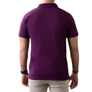 T-shirt polo homme 100% coton, col polo, design personnalisé de haute qualité, couleur unie, manches courtes - Product Image 4