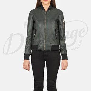 เสื้อแจ็คเก็ตหนังผู้หญิง เสื้อแจ็คเก็ตหนังสีดำแบบสั่งทำพิเศษสำหรับผู้หญิง เสื้อแจ็คเก็ตหนังแท้คุณภาพสูงสำหรับผู้หญิง เสื้อแจ็คเก็ตหนังสำหรับผู้หญิงสำหรับฤดูหนาว - Product Image 3