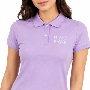 Polo de Mujer de Manga Corta, Bordado, Premium, Transpirable, Suave y Cómodo, con Letra en el Frente, Estilo Casual, Corte Regular - Product Image 4