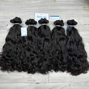 Meilleures ventes de mèches de cheveux vietnamiens bruts, vierges, couleur naturelle, lisses et ondulés, fournisseurs de cheveux du Vietnam pour tissage - Product Image 1